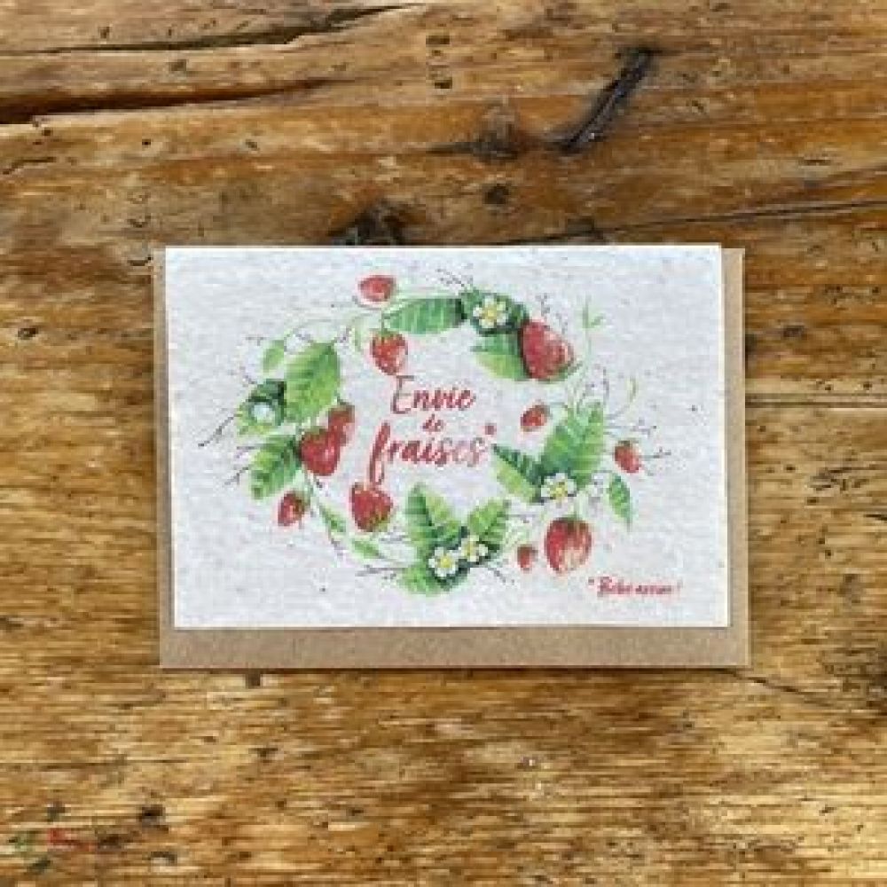 Carte Envie de fraise