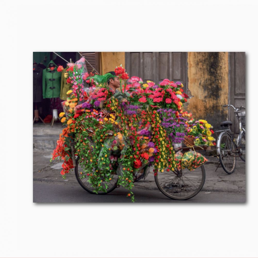 Carte Vélo en fleur