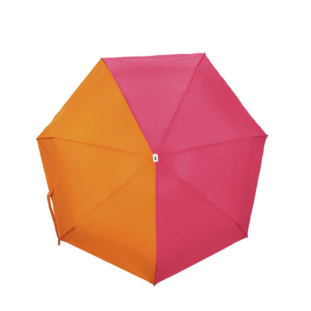 Mini parapluie bicolore Rose / Orange – micro & solide – JOSEPHINE
