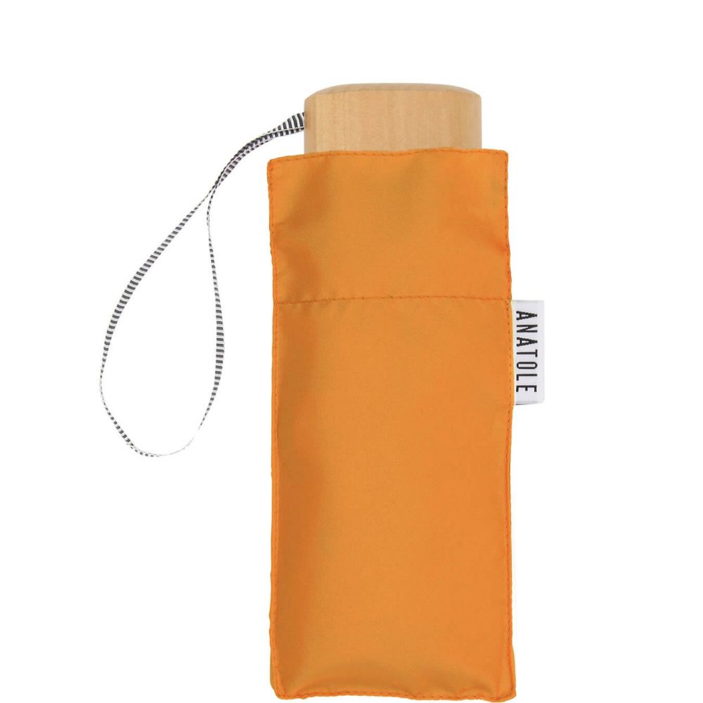 Mini parapluie orange – micro & solide – AUGUSTE